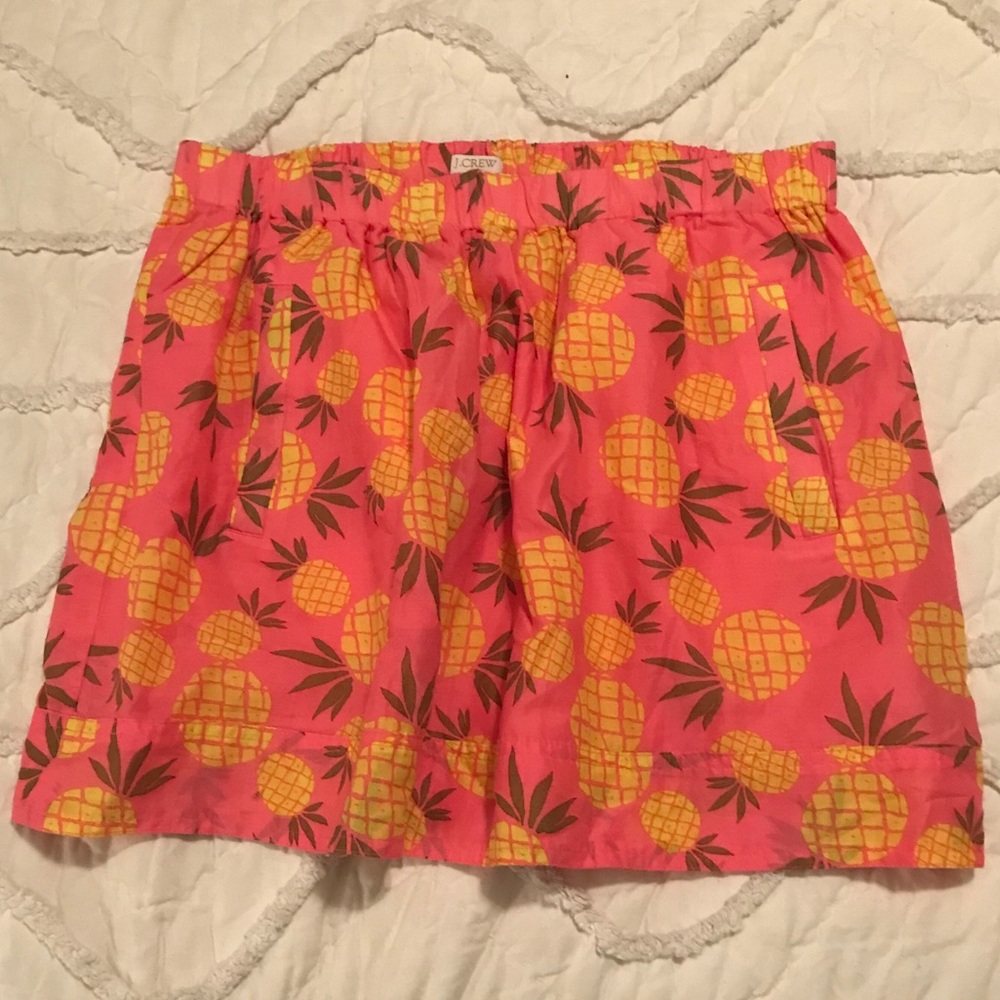 J Crew Pink Pineapple skirt